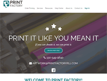 Tablet Screenshot of printfactorypll.com